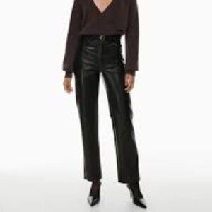 Aritzia Wilfed  the Melina™ pant High-waisted Vegan Leather pants size 14